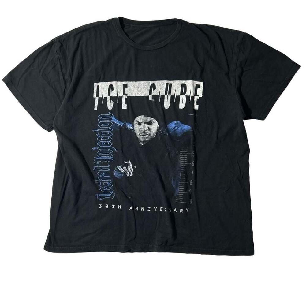 Ice Cube Lethal Injection 30th Anniversary Tour T-Shirt Black Medium